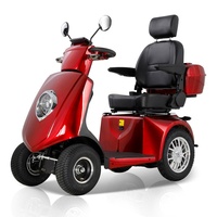 Scooter de Movilidad para Adultos Mayores con Freno Electromagnético y Cuatro Ruedas, Fabricante de Comercio Exterior Transfronterizo, 40-60 km de Autonomía