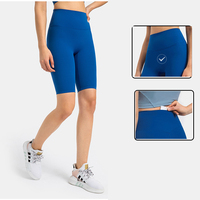 Hot New femmes taille haute cyclisme Shorts respirant séchage rapide Biker pantalon pour entraînement Gym exercice Yoga vêtements Logo