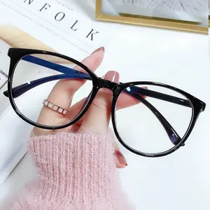 New wholesale custom logo big frame Creative PC material UV400 CE blue light blocking glasses