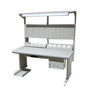 Grey Color ESD Workstation Cold-rolled Steel ESD Workshop Table