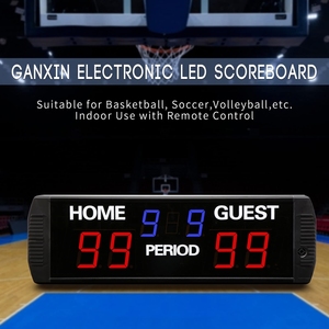 Tableau de score numérique LED électronique Ganxin pour basketball, volleyball, pickleball, tennis, padel, <span class=keywords><strong>cornhole</strong></span>, règles de pointage, personnalisation disponible - Product Image 1