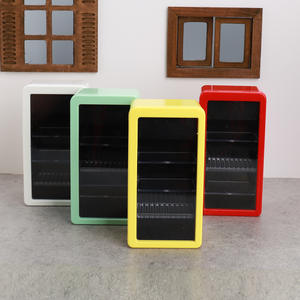 Mini réfrigérateur-congélateur lumineux de simulation, modèle d'appareil de cuisine, meuble de maison de poupée, ornement de scène, <span class=keywords><strong>petit</strong></span> <span class=keywords><strong>jouet</strong></span> pour enfants - Product Image 5