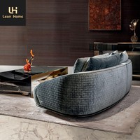 Canapé modulaire en velours italien de luxe, meubles de salon, canapé moderne, ensemble de canapés pour salon, combinaison modulaire, canapé double incurvé