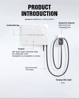 Chargeur mural pour véhicules électriques CCS CHAdeMO NACS 20KW-40KW IP33 DC, colonne murale avec station à un seul pistolet