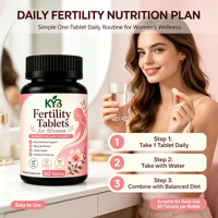 Myo-inositol CoQ10 Vitamine D Folate Bien-être ovarien Préconception Nutrition Comprimés pour la fertilité féminine
