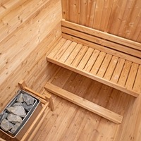 Groupe individuel personnalisé en bois mini sauna vapeur Capsule chambre cabine pour intérieur extérieur