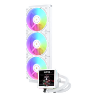 Boîtier d'ordinateur de jeu ICE EMPEROR VISION 360 WH avec dissipateur thermique en aluminium, refroidisseur d'eau, ARGB, Intel LGA115X/1200/1700/1851 pour AM4/AM5