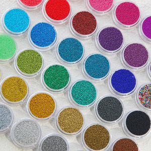 Micro-perles en <span class=keywords><strong>verre</strong></span> transparent colorées pour nail art, écologiques, 0,6-0,8 mm, 4g/pot, pour décoration, bricolage et artisanat féminin - Product Image 3