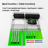 Cadre de Lit Pliant sur Mesure en Acier Inoxydable pour Van, Monospace, Voiture de Camping, Tente de Toit – 1,9 x 1,2 m / 1,9 x 1,05 m