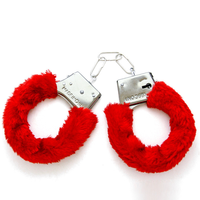 Menottes en Peluche Sexy pour Jouet Sexuel avec Fourrure, Menottes Flottantes pour Jeux de Désir BDSM, Fétichisme de Contrainte, Menottes Roses Poilues