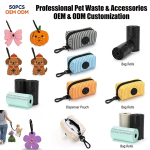Dispensador de Bolsas para Excrementos de Perro de Neopreno, Listo para Enviar, Manos Libres, con Logotipo Personalizado, para la Eliminación de Desechos de Mascotas - Product Image 1