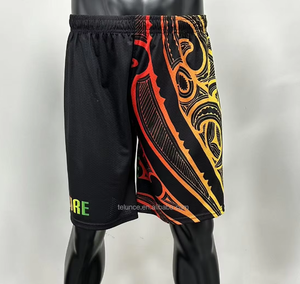 Shorts de sport respirants avec fermeture velcro FQ Custom AU NZ Touch Tag pour entraînement sportif, football, rugby, shorts de sport pour hommes - Product Image 4