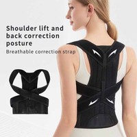 Sangle de Correction Posturale Confortable en Néoprène/Nylon, Ceinture Respirante pour les Épaules, Soutien Dorsal, Ajustement Anti-Cyphose pour une Posture Améliorée