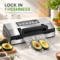 Kit de Démarrage OEM pour Scelleuse Sous Vide Compacte Domestique – Sacs Pré-découpés, Rouleaux, Tuyau, Poignée Easy Lock, Affichage LED de Progrès, Écologique, Zéro Déchet
