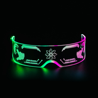 Fournitures de fête promotionnelles pour festivals s'allument avec des lunettes LED aux couleurs changeantes pour DJ Party Rave Performance