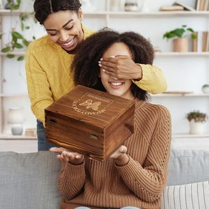 Set Regalo Whisky Personalizzato con Scatola in Legno Incisa, Cubetti di Ghiaccio in Acciaio, Bicchiere, Sottobicchiere in Ardesia, Kit da Bar, Regalo <span class=keywords><strong>per</strong></span> Uomo - Product Image 3