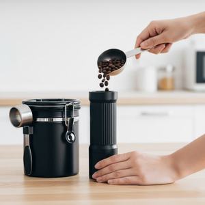 Molinillo Manual Profesional con Logotipo Personalizado, Marca Privada OEM ODM, Recipiente Hermético, Juego de Herramientas de Cocina, Regalo para Amantes del Café - Product Image 1