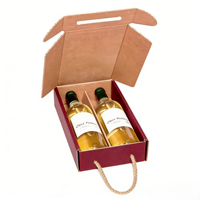 Boîtes Tubulaires Ondulées Réutilisables pour Bouteilles et Cartons – Emballage Vin Robuste et Écologique Personnalisable en Papier