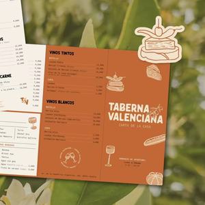 Stampa Personalizzata di Menu per Ristoranti Spagnoli, Carta Verde Oliva, Lista Cibo, Bevande e Vini per Tabernae, Brochure per Bar e Caffè - Product Image 3