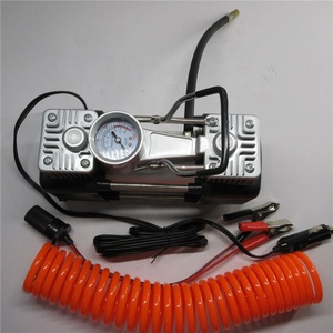 เครื่องอัดอากาศแบบสองกระบอกสูบ AUTOROUT สำหรับรถ SUV รถบรรทุก 12v เครื่องเติมลมยางแบบพกพาขนาดเล็ก ดีไซน์ OEM ปั๊มลมไฟฟ้าสำหรับรถยนต์ - Product Image 2