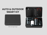 Kit de démarrage de voiture avec souffleur, aspirateur, pompe à pneus, lumière LED, charge rapide USB, port DC, logo OEM, multifonction, cadeau d'urgence