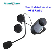 Casque Intercom FreedConn TCOM VB Étanche 800m avec Réduction de Bruit, Idéal pour la Moto en Groupe