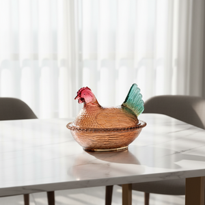 LUYI - <span class=keywords><strong>Barattolo</strong></span> in <span class=keywords><strong>Vetro</strong></span> Creativo e Moderno a Forma di Pollo per Cucina e Caramelle, con Logo Personalizzato per Alimenti e Contenitori - Product Image 3