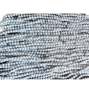 Pierre précieuse naturelle en <span class=keywords><strong>howlite</strong></span> blanche <span class=keywords><strong>de</strong></span> <span class=keywords><strong>Mongolie</strong></span>, bijoux, pierres précieuses, perles <span class=keywords><strong>de</strong></span> pierres précieuses - Product Image 5