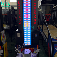 Machine de jeu d'arcade d'intérieur de 3,2 mètres, modèle King of Hammers, à monnayeur, pour le jeu de frappe de boxe