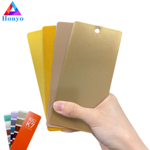 高品質RAL 1036粉末コーティング高光沢ゴールド静電粉末コーティング - Product Image 6