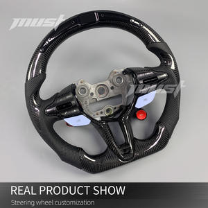 Volante Personalizado de Fibra de Carbono y Cuero para Hyundai Elantra <span class=keywords><strong>N</strong></span>, i30N, i20N, <span class=keywords><strong>N</strong></span>-line <span class=keywords><strong>2019</strong></span>-2026 Compatible con Calefacció<span class=keywords><strong>n</strong></span> y Pantalla LED - Product Image 3