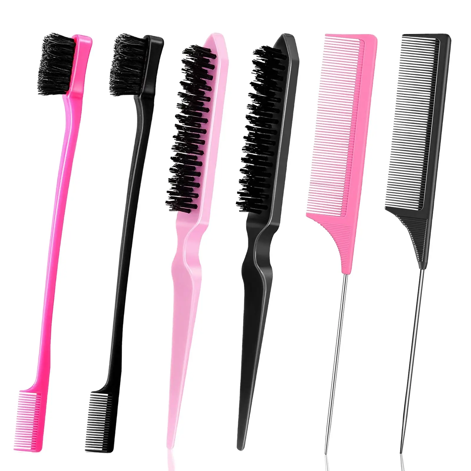 Teasing Comb Brush Set Doppelseitige Bürste Augenbrauen bürste für Frauen