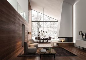 Chimenea de <span class=keywords><strong>Leña</strong></span> Independiente con Gran Recipiente para <span class=keywords><strong>Leña</strong></span>, <span class=keywords><strong>Estufa</strong></span> de Calefacción Interior para Sala de Estar - Product Image 2