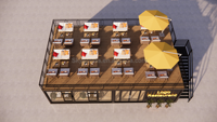 Conteneur à panneaux sandwichs préfabriqués à deux étages pour café-restaurant-bar-kiosque-villa, écologique et facile à installer