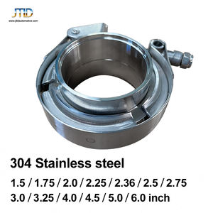 Jtld SS304 2.5 "<span class=keywords><strong>63mm</strong></span> Quick Open Exhaust Vband Clamps Turbo <span class=keywords><strong>V</strong></span> <span class=keywords><strong>Band</strong></span> Clamp avec kits de bride - Product Image 4