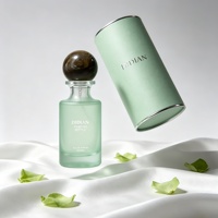 Flacon de parfum vide en verre transparent, cylindrique, à sertir, 30ml 50ml 100ml, avec emballage en boîte, faible MOQ, prix abordable