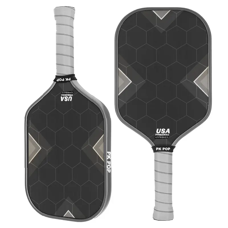 Raquete de pickleball de carbono composto T700 favo de mel com textura de superfície fosca