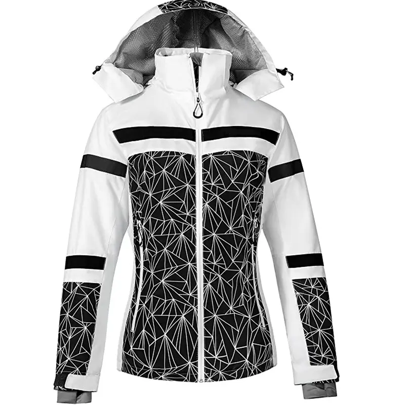 Damen Outdoor Custom Logo Gutes Material Warme Dicke Damen Winter Wind dichte Ski jacke Mantel Frauen Schnee Wind Break Ski jacke