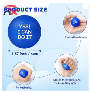 Juguetes Antiestrés de Esponja Suave y Coloridos, Pelotas de Estrés Motivacionales <span class=keywords><strong>para</strong></span> Relajarse, Entretenimiento Diario, <span class=keywords><strong>Regalo</strong></span> - Product Image 4