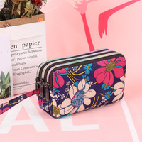 Dompet Panjang Kanvas Custom Cetak Wanita, Dompet Selempang Resleting Modis, Dompet Kain Wanita untuk Handphone