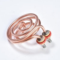 Tube chauffant à spirale, élément chauffant en cuivre/acier inoxydable SANTIAN ST10-01 pour chauffage électrique personnalisé
