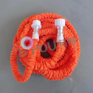 Leak <b>Shrinking</b> Water Magic Brown Expandable Extendable W/new Pocket Yarn Color 100ft Lawn Watering Hose - Product Image 5