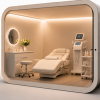 Studio de manucure modulaire préfabriqué en forme de capsule de 20 pieds, salon de beauté portable