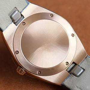 Montre sportive pour femme avec bracelet en cuir blanc, boîtier en or rose, automatique, date, nouvelle collection 2026, élégante, étanche - Product Image 4