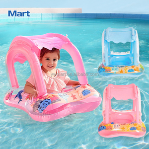 Flotador Inflable para Bebés con Toldo de Protección Solar y Campana, para Edades de <span class=keywords><strong>3</strong></span> a 36 <span class=keywords><strong>Meses</strong></span> - Product Image 1