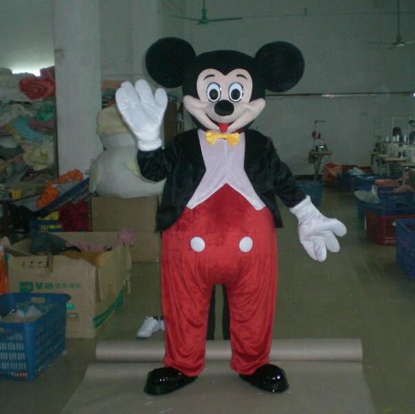 Fantasia personalizada de mascote do mouse, traje de mascote, micky mascote, adereço de desempenho, roupa de tamanho adulto carnaval