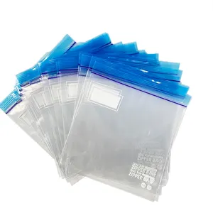 Customized Wholesale Leak Proof Transparent Tear Resistance High Quality PE LDPE Printed Plastic Slider Bag Zip Lock Ziplock Bag