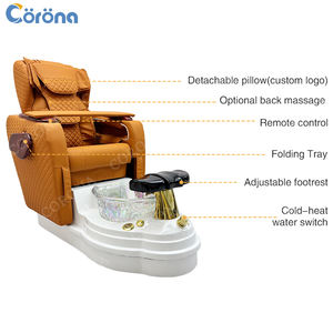 Silla de pedicura de chorro reclinable ajustable eléctrica con masaje incorporado - Product Image 3