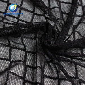 Compre en Línea una Bata <span class=keywords><strong>de</strong></span> <span class=keywords><strong>Tela</strong></span> <span class=keywords><strong>de</strong></span> <span class=keywords><strong>Tul</strong></span> Jacquard Negra, 100% Poliéster, Transpirable e Impermeable, Prenda <span class=keywords><strong>de</strong></span> Boda para Niñas - Product Image 1