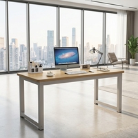 Bureau d'ordinateur ergonomique moderne en bois pour la maison, le bureau, les étudiants et les salles informatiques